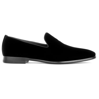 Wesley Black Velvet Formal Dress Shoe - To Boot New York