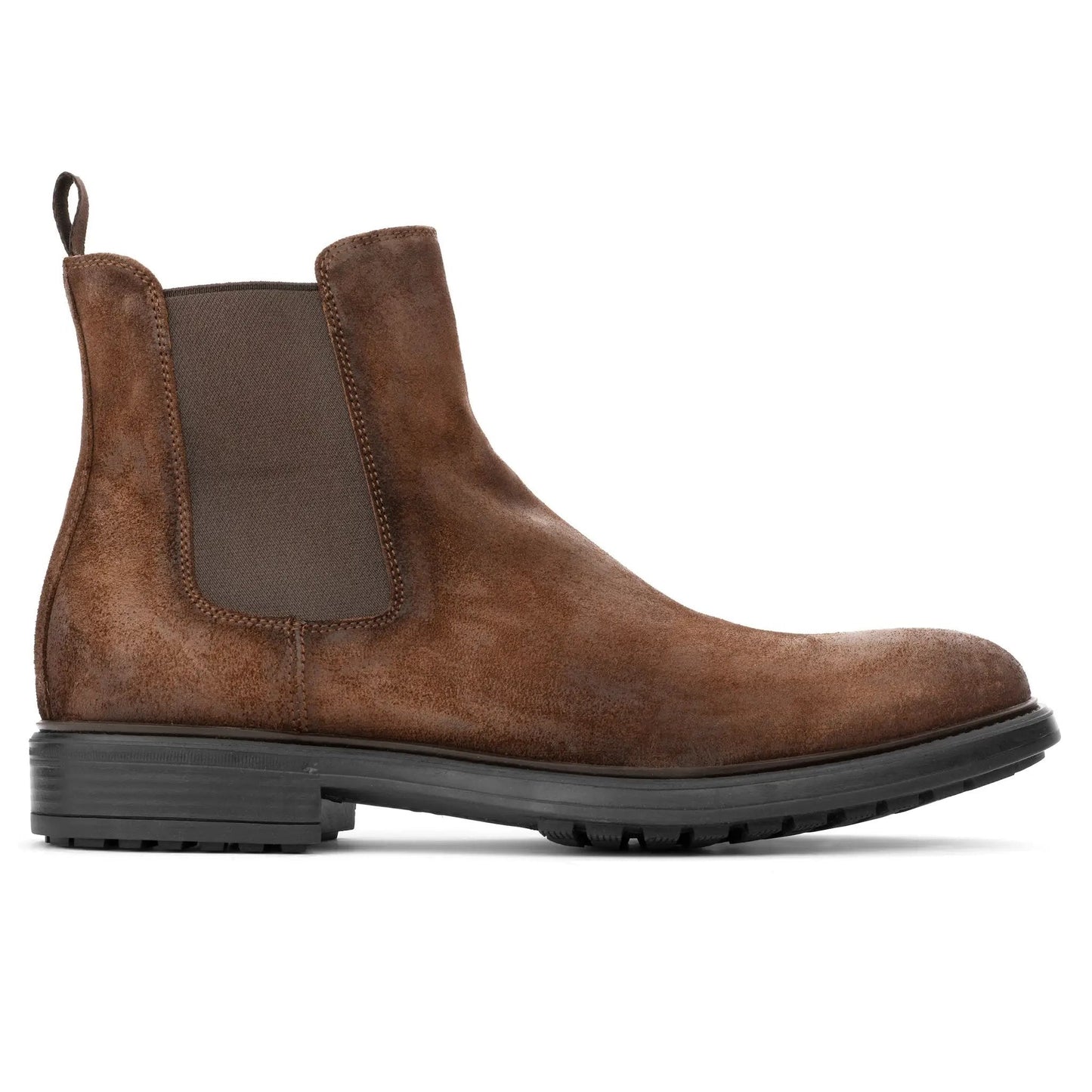 Largo Brown Waxed Suede Chelsea Boot - To Boot New York