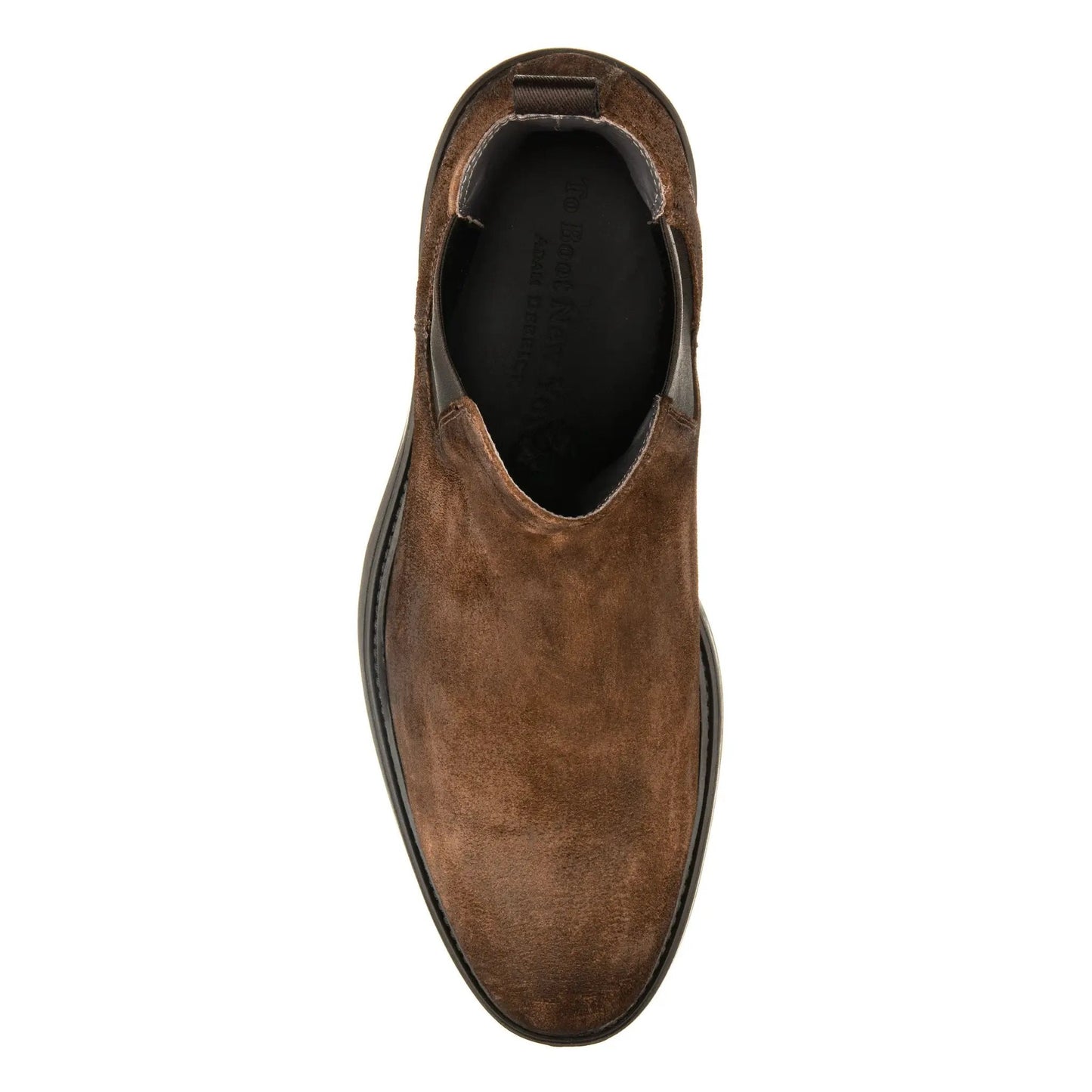 Largo Brown Waxed Suede Chelsea Boot - To Boot New York