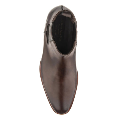 Myles Dark Brown Burnished Calf Chelsea Boot - To Boot New York
