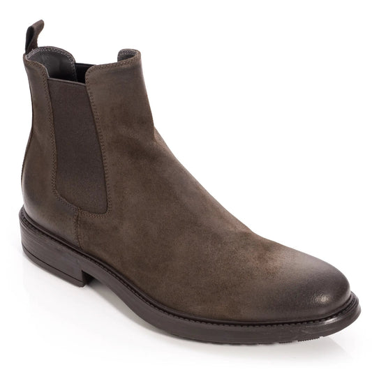 Largo Dark Chocolate Waxed Suede Chelsea Boot - To Boot New York