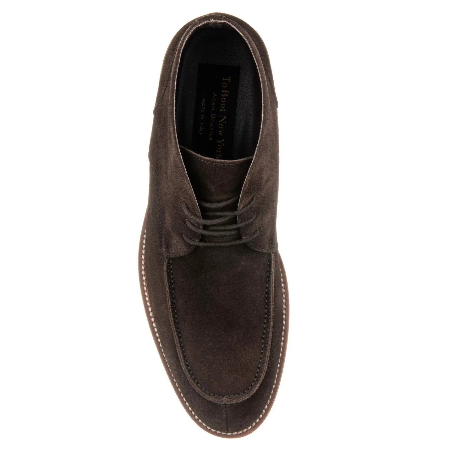 Parker Dark Brown Suede Apron Toe Chukka Boot - To Boot New York