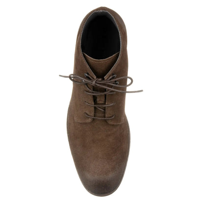 Jarreau Dark Brown Suede Plain Toe Lace Boot - To Boot New York