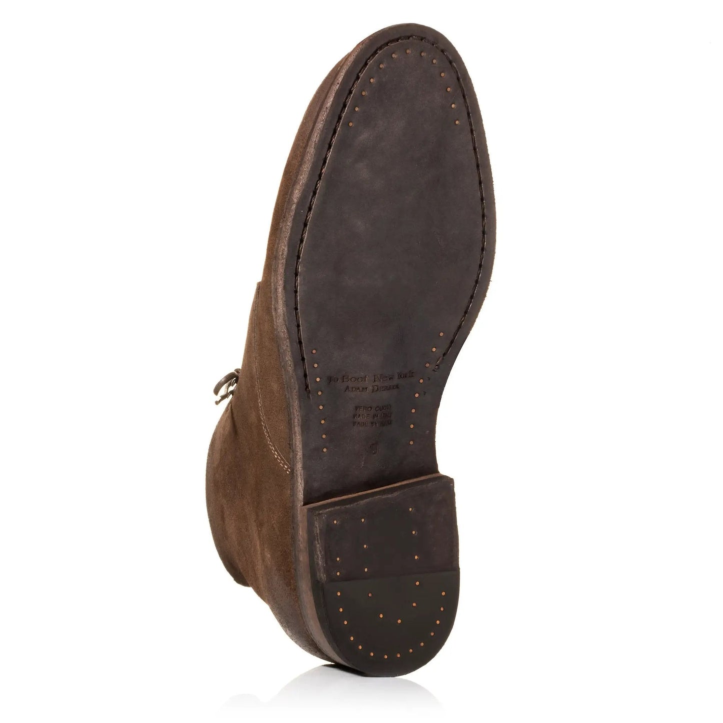 Jarreau Dark Brown Suede Plain Toe Lace Boot - To Boot New York
