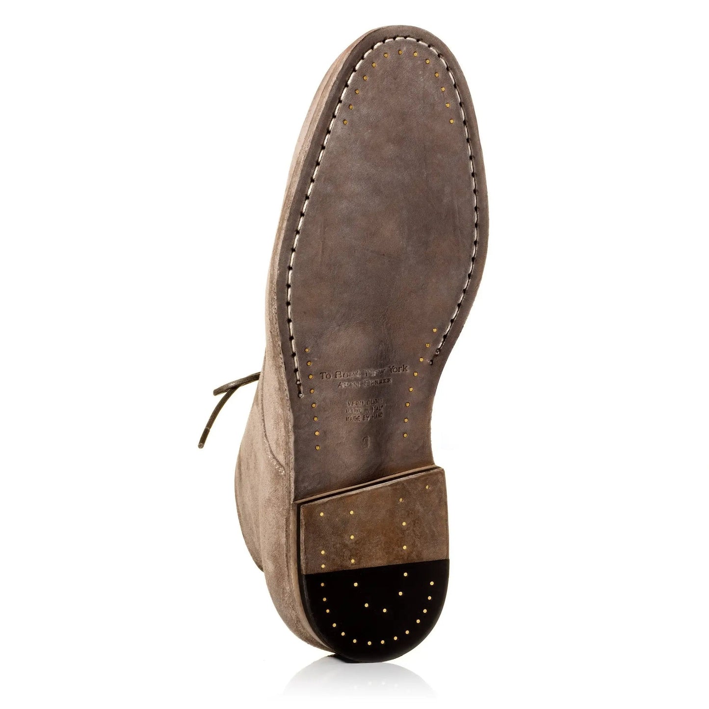 Jarreau Grey Waxed Suede Plain Toe Lace Boot - To Boot New York