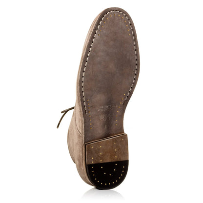 Jarreau Grey Waxed Suede Plain Toe Lace Boot - To Boot New York