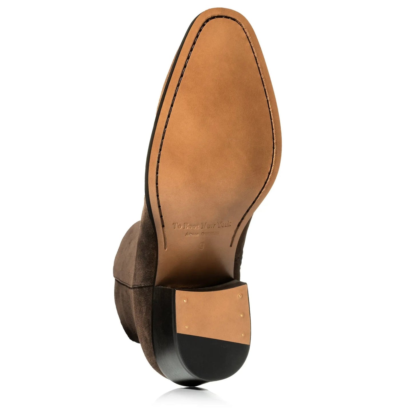Vasquez Dark Brown Suede Zip Boot - To Boot New York