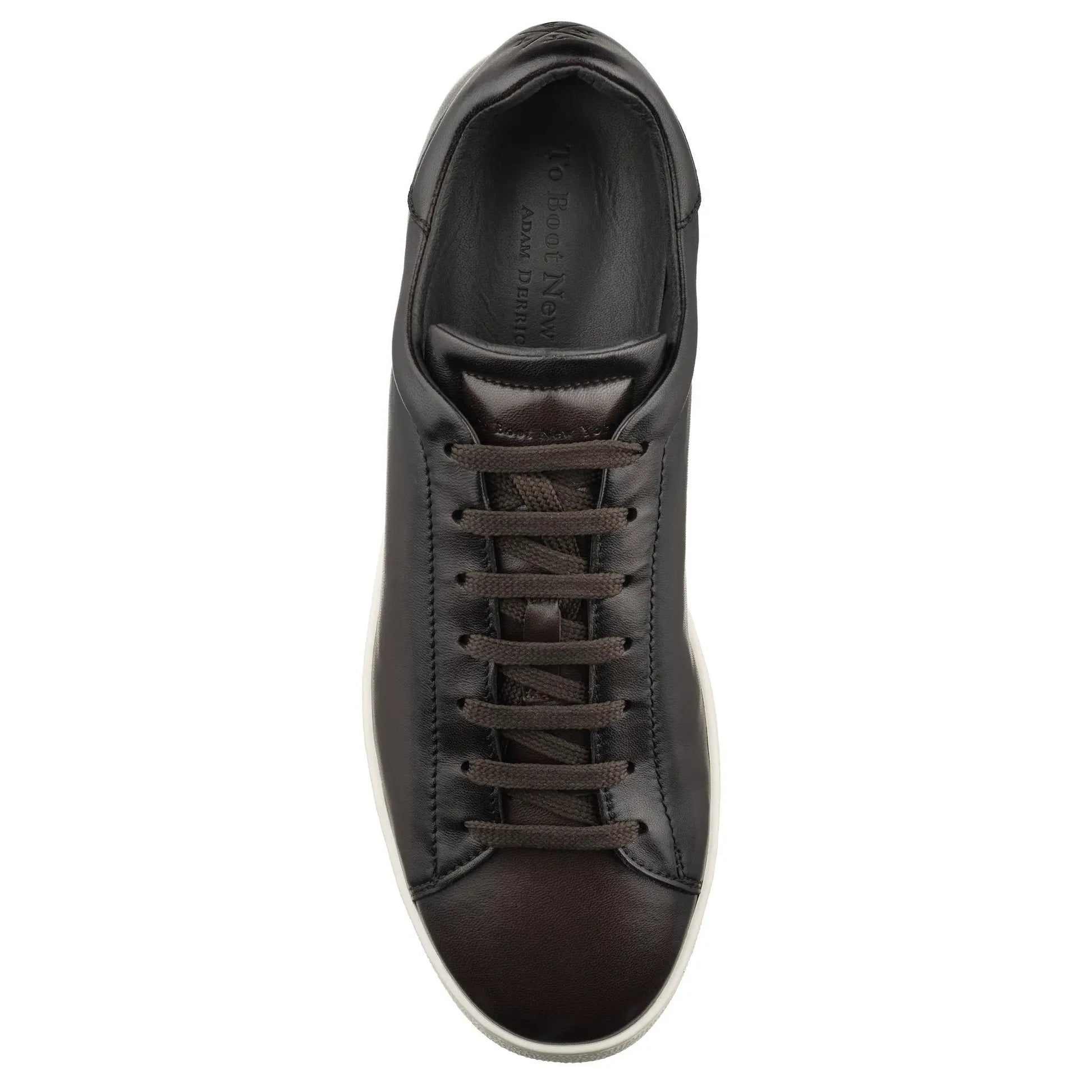 Randolph Coffee Bean Nappa Soft Calf Leather Sneaker - To Boot New York
