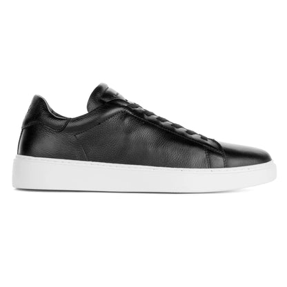 James Black Calf Stretch Lace Luxury Low-Top Sneaker - To Boot New York