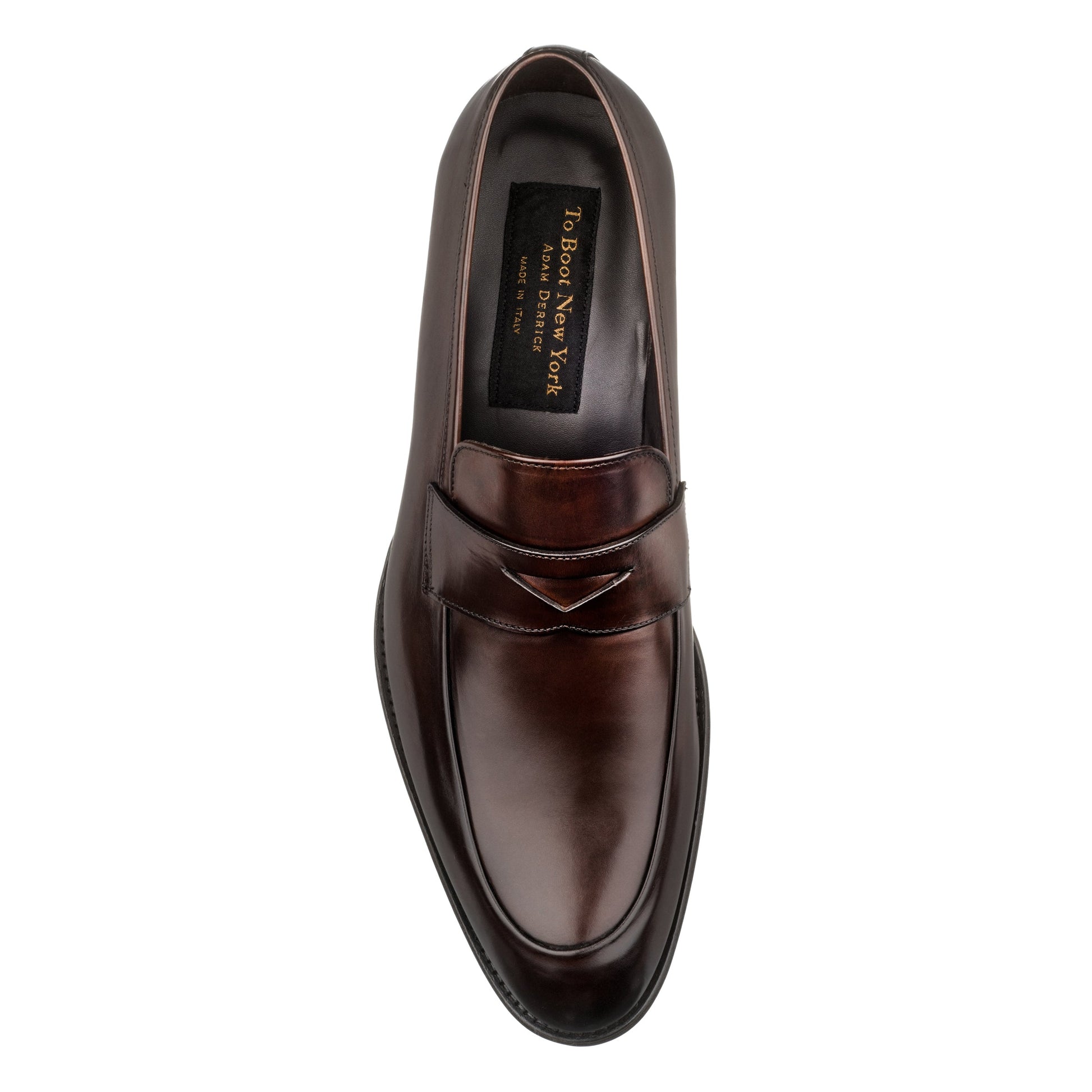 Francis Burnished Brown Calf Dress Loafer - To Boot New York