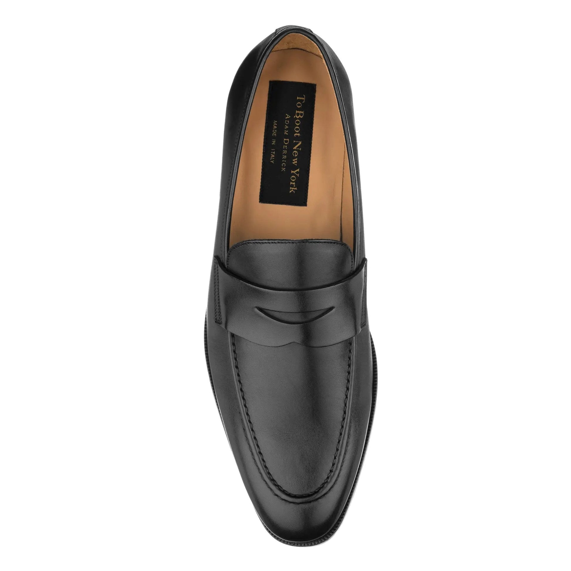 Tesoro Black Calf Slip-on Penny Loafer - To Boot New York
