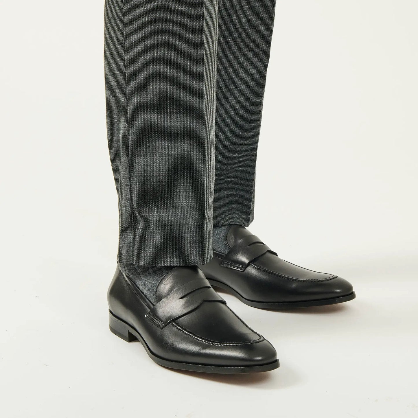 Tesoro Black Calf Slip-on Penny Loafer - To Boot New York
