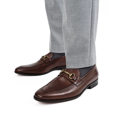 Forio Dark Brown Calf Bit Loafer - To Boot New York