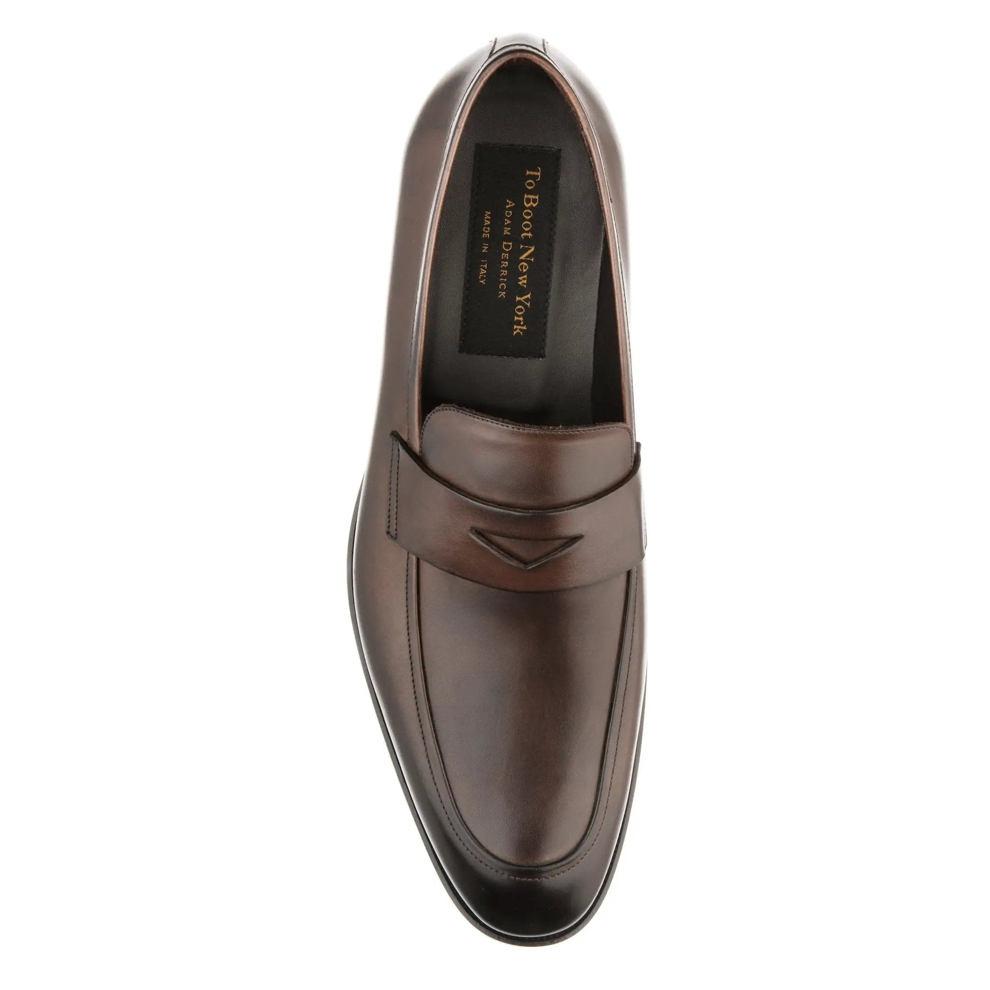 Jagger Dark Brown Calf Penny Loafer - To Boot New York