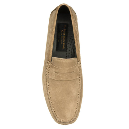 Mitchum Taupe Suede Driving Shoe - To Boot New York