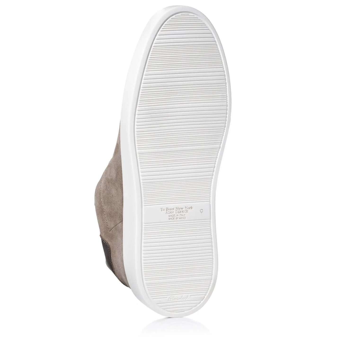 James Taupe Suede Stretch Lace Luxury Low-Top Sneaker - To Boot New York