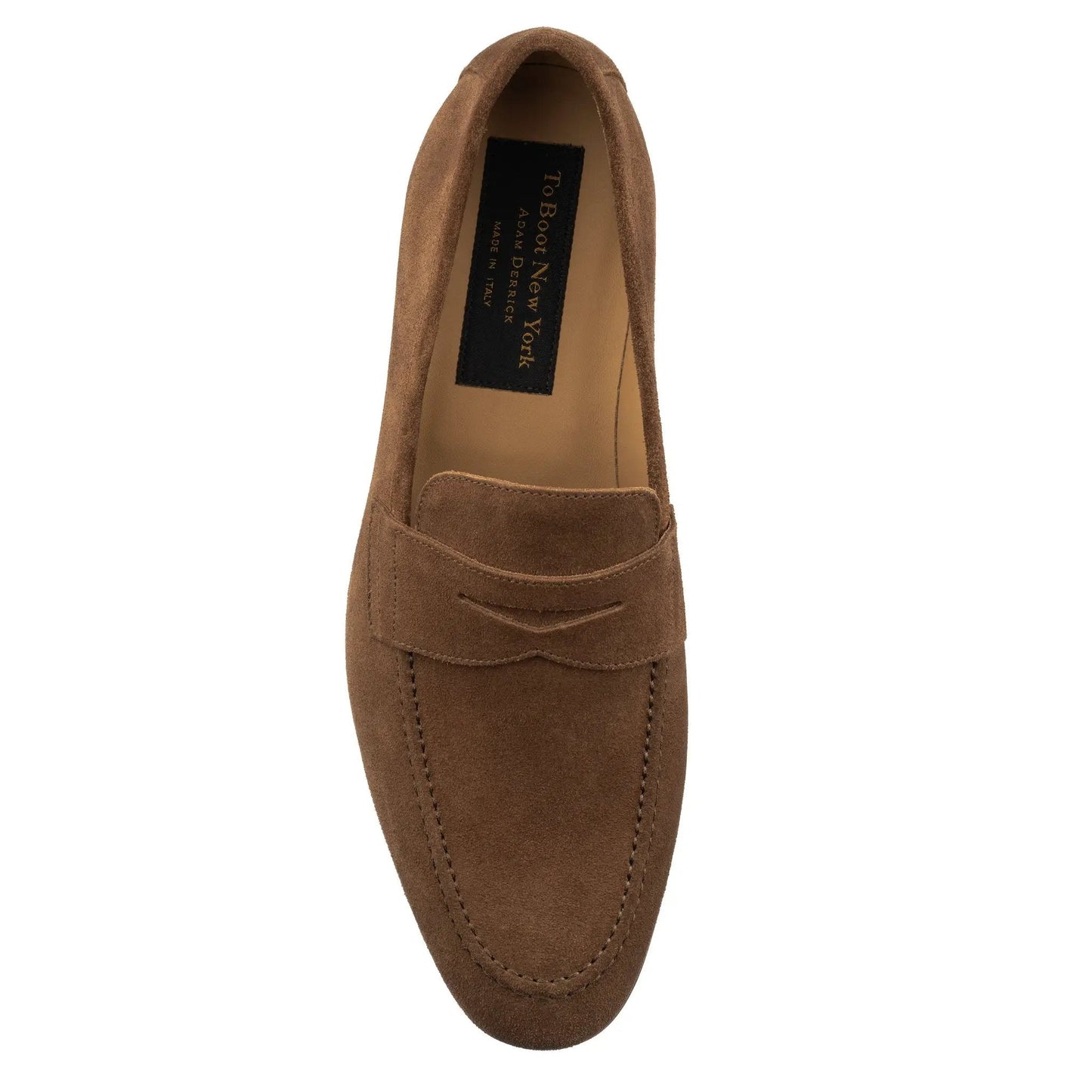 Jenner Medium Brown Suede Penny Loafer - To Boot New York