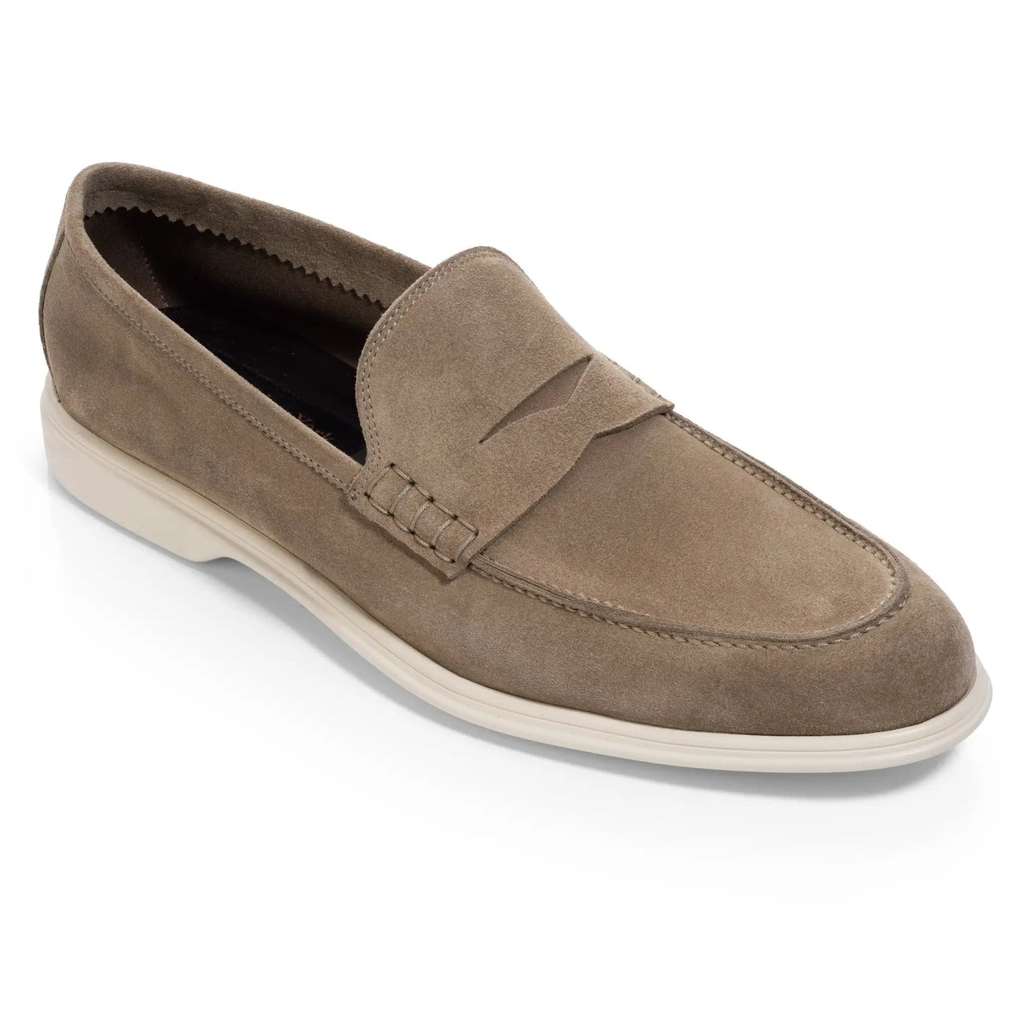 Browne Taupe Suede Penny Slip-On Loafer - To Boot New York