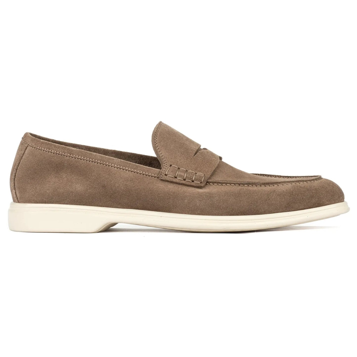 Browne Taupe Suede Penny Slip-On Loafer - To Boot New York