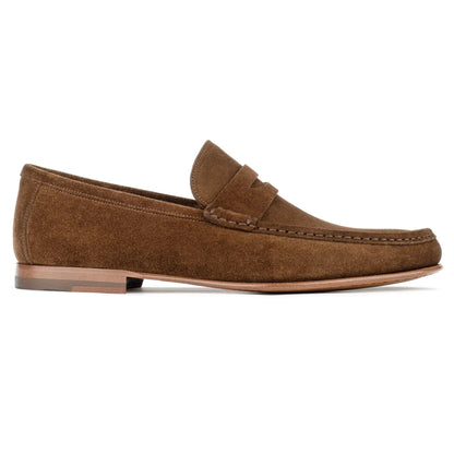 Dylan Mid Brown Suede Penny Loafer - To Boot New York