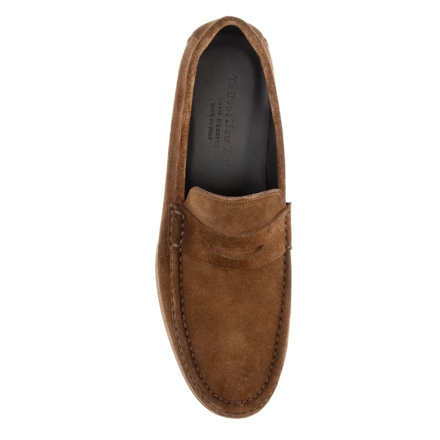 Dylan Mid Brown Suede Penny Loafer - To Boot New York