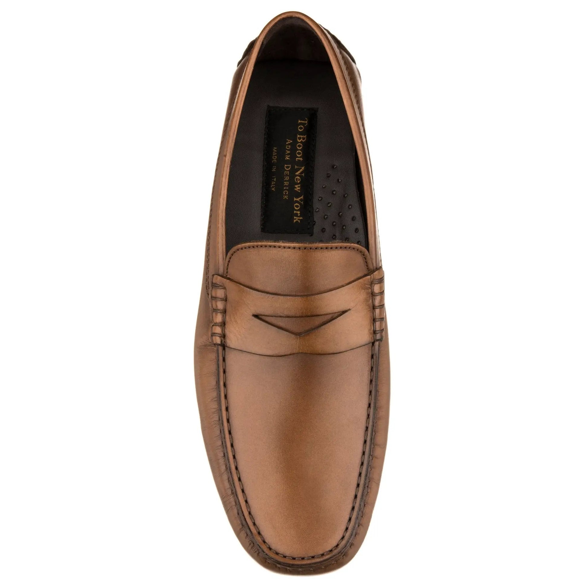 Palo Alto Burnished Tan Penny Driving Loafer - To Boot New York