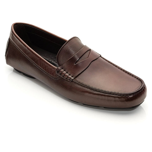 Palo Alto Dark Brown Penny Driving Loafer - To Boot New York