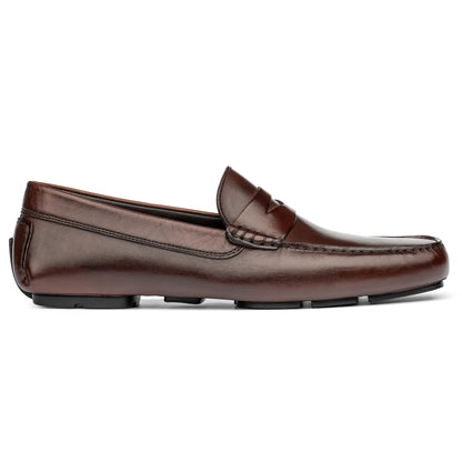 Palo Alto Dark Brown Penny Driving Loafer - To Boot New York