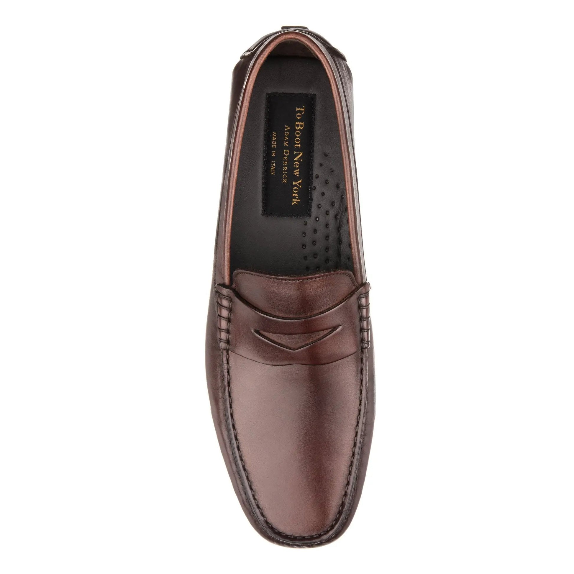 Palo Alto Dark Brown Penny Driving Loafer - To Boot New York