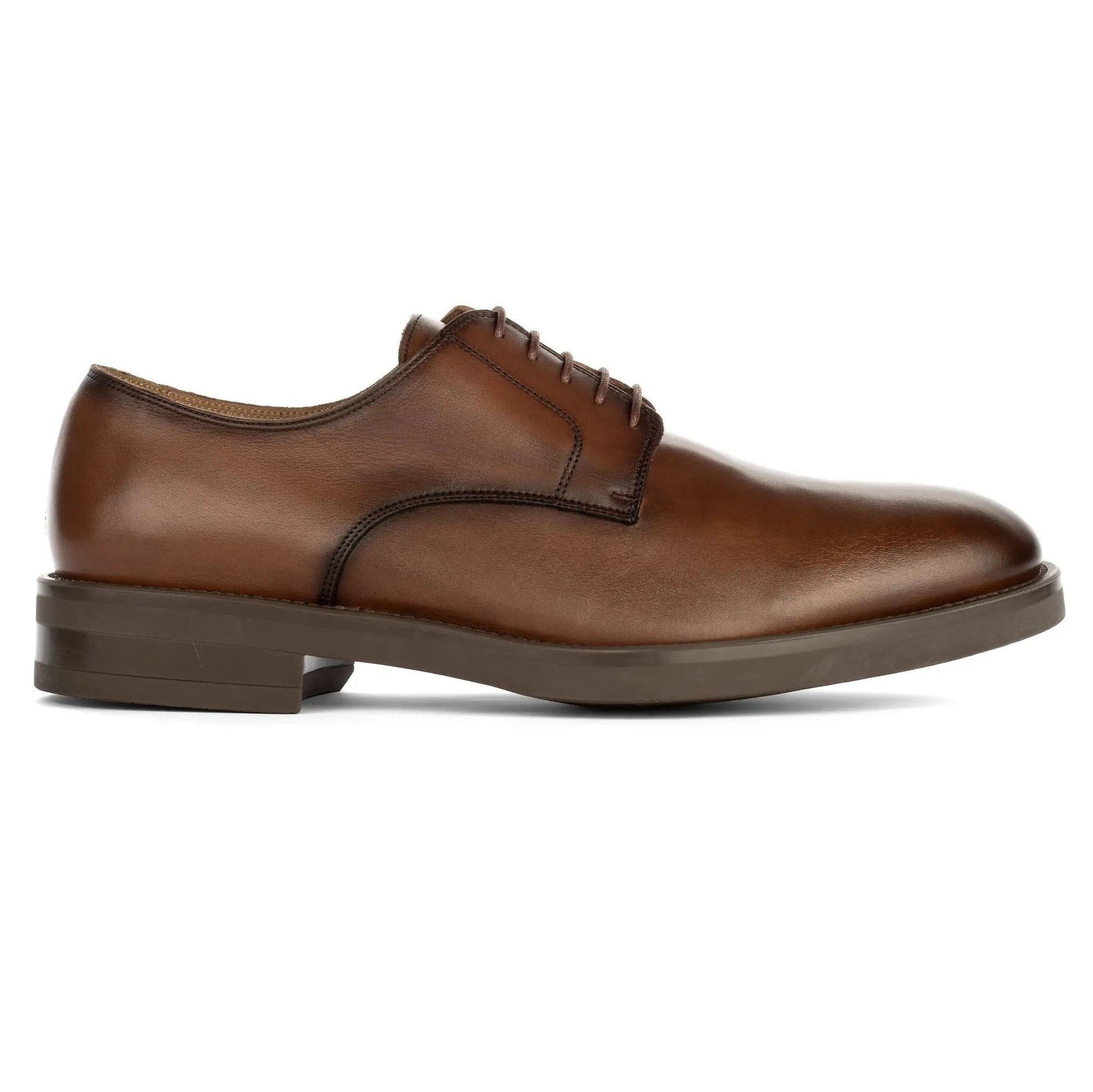 Dustin Brown Leather Plain Toe Lace-Up Oxford - To Boot New York