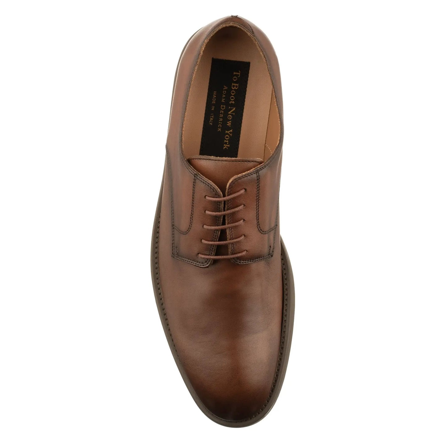 Dustin Brown Leather Plain Toe Lace-Up Oxford - To Boot New York
