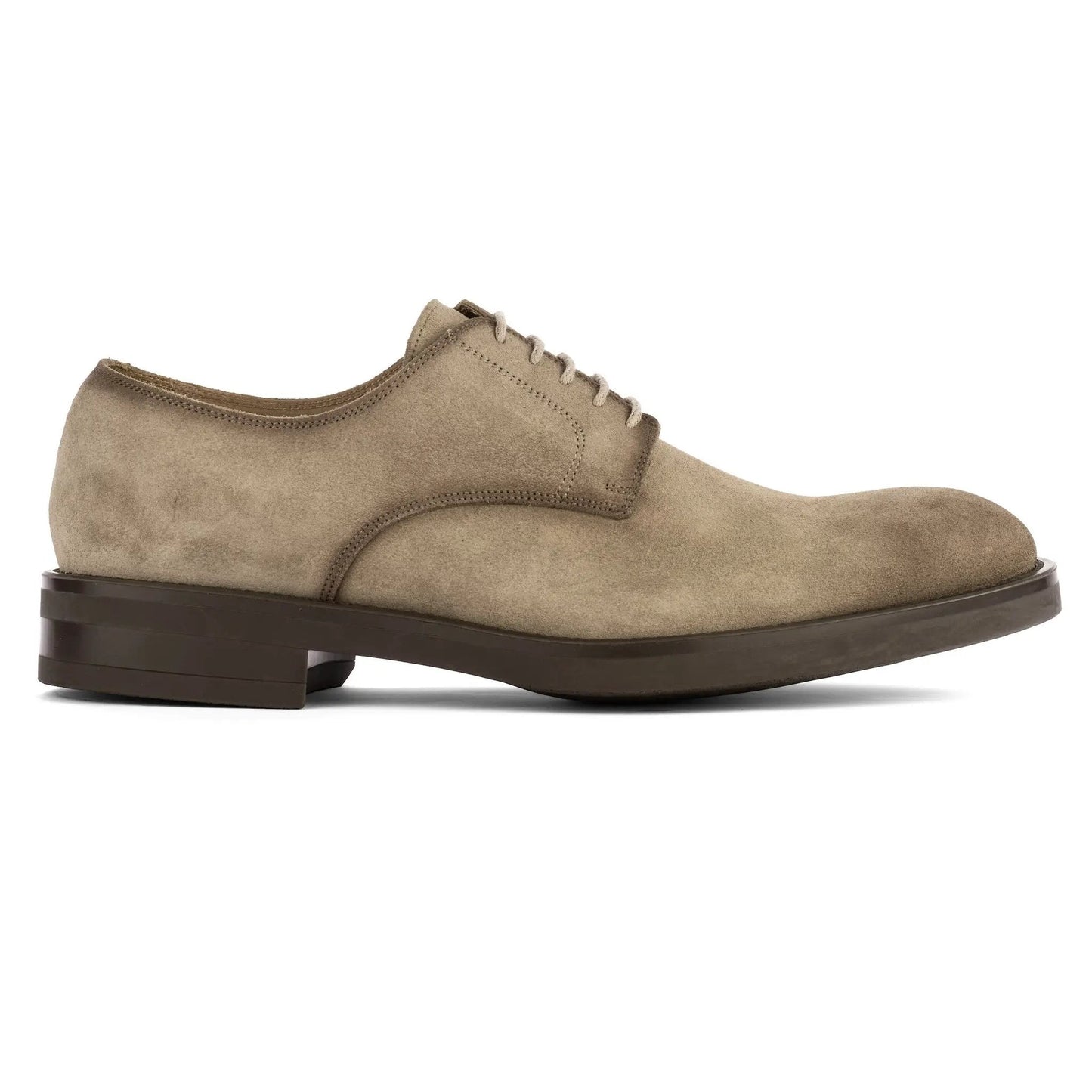 Vineyard Taupe Suede Derby Lace-Up Oxford - To Boot New York