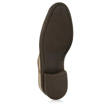 Vineyard Taupe Suede Derby Lace-Up Oxford - To Boot New York