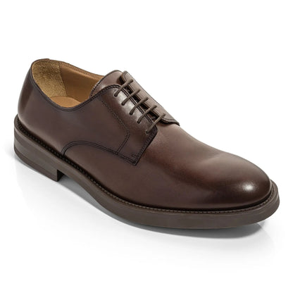 Dustin Burnished Brown Leather Plain Toe Oxford - To Boot New York