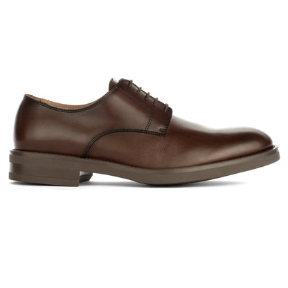Dustin Burnished Brown Leather Plain Toe Oxford - To Boot New York