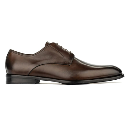 Parsons Dark Brown Calf Leather Derby Oxford - To Boot New York