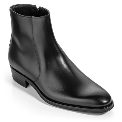 Gilmour Black Calf Leather Zip Boot - To Boot New York