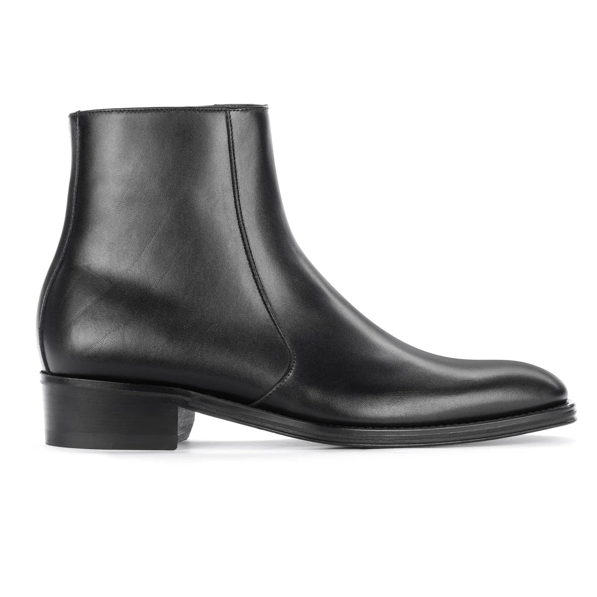 Gilmour Black Calf Leather Zip Boot - To Boot New York