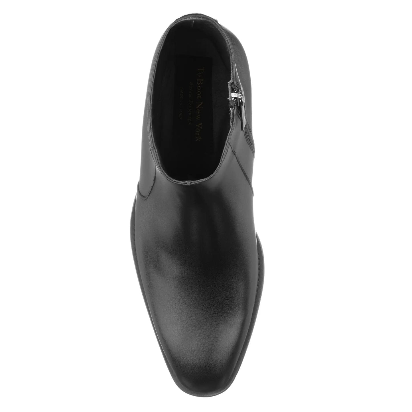 Gilmour Black Calf Leather Zip Boot - To Boot New York