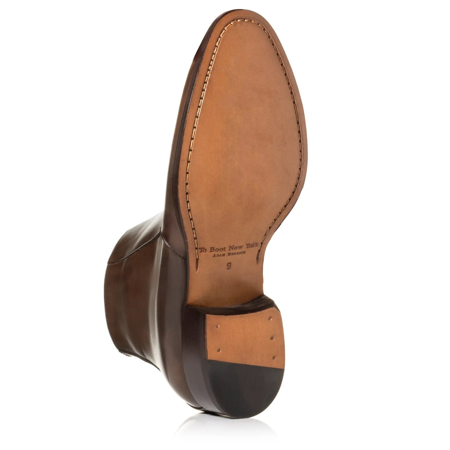 Gilmour Dark Brown Calf Leather Zip Boot - To Boot New York