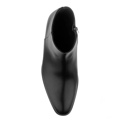 Irwin Black Calf Leather Zip Boot - To Boot New York