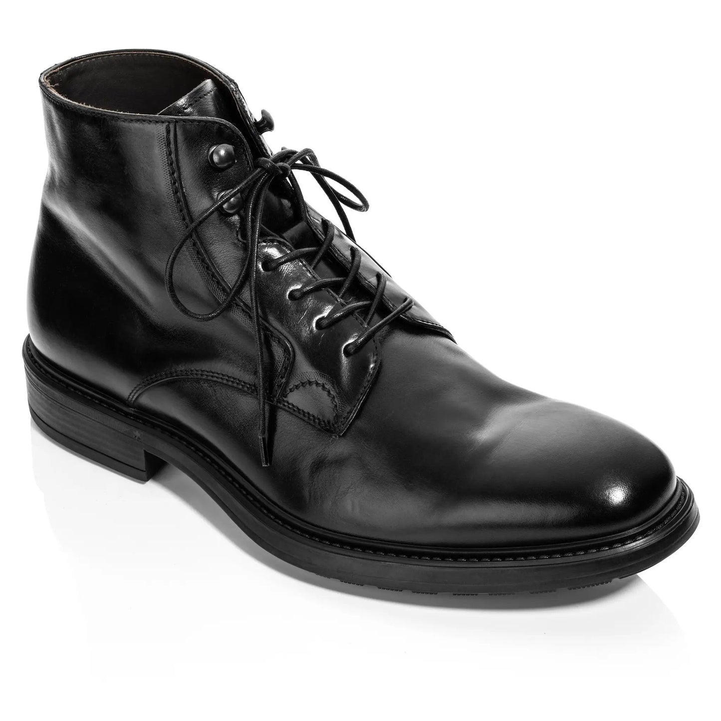 Major Black Calf Lace-Up Boot - To Boot New York