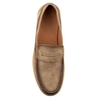 Bennett Taupe Suede College Penny Loafer - To Boot New York