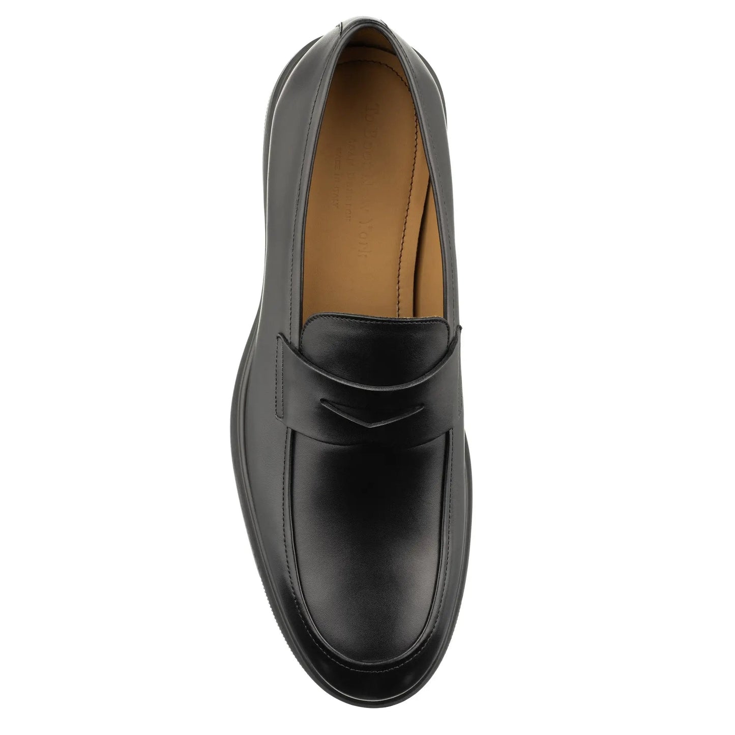 Bernard Black Calf Leather Penny Loafer - To Boot New York