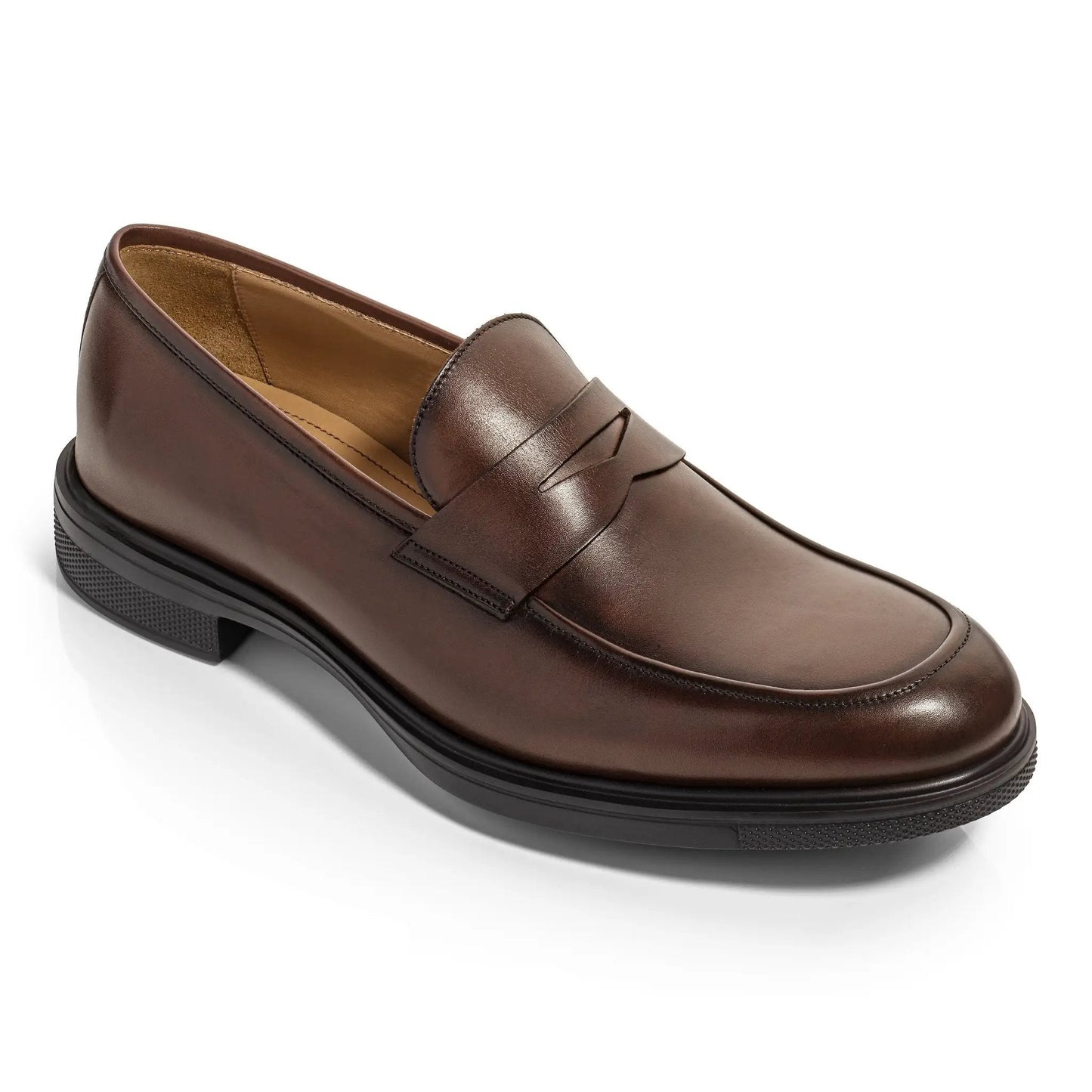 Bernard Dark Brown Calf Leather Penny Loafer - To Boot New York