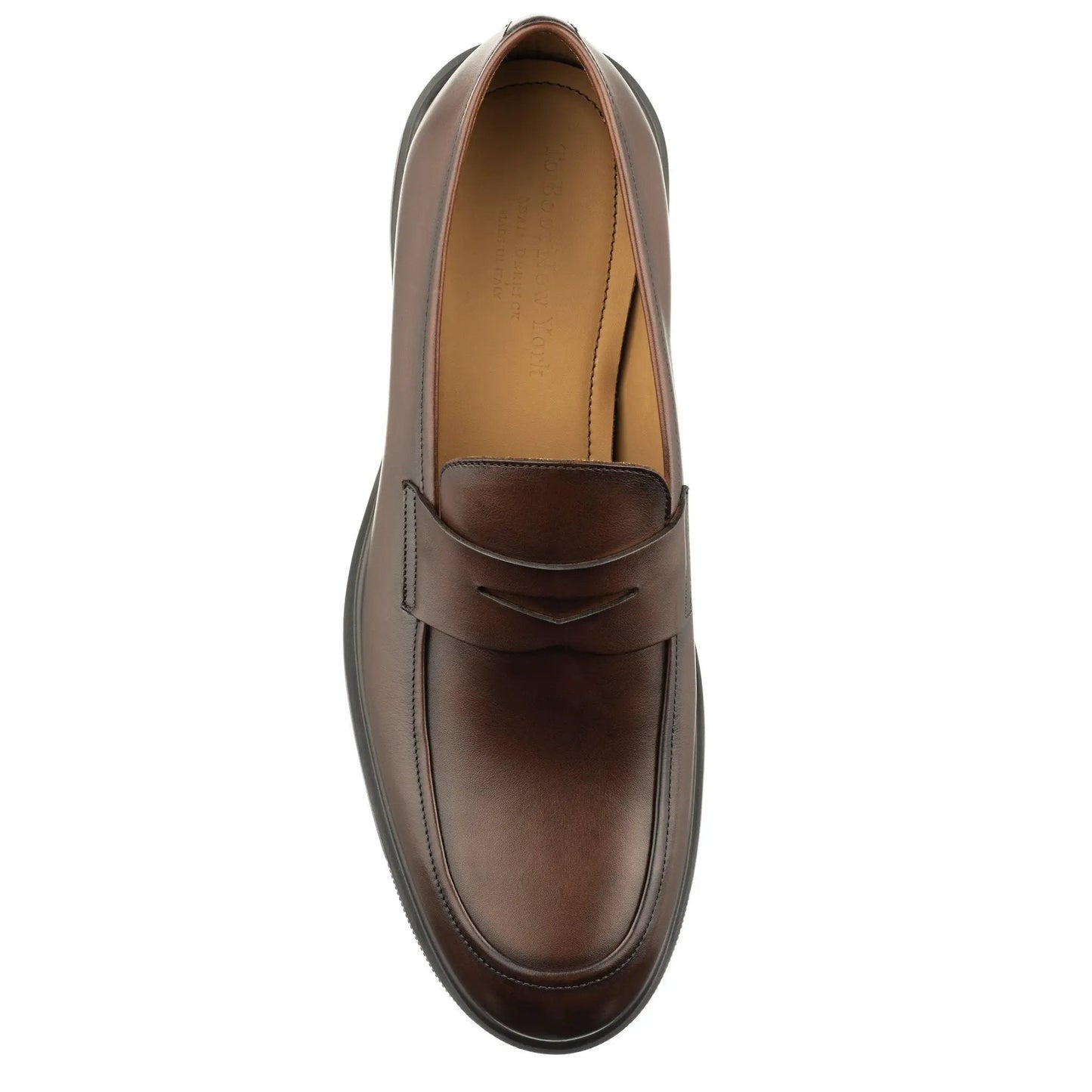 Bernard Dark Brown Calf Leather Penny Loafer - To Boot New York