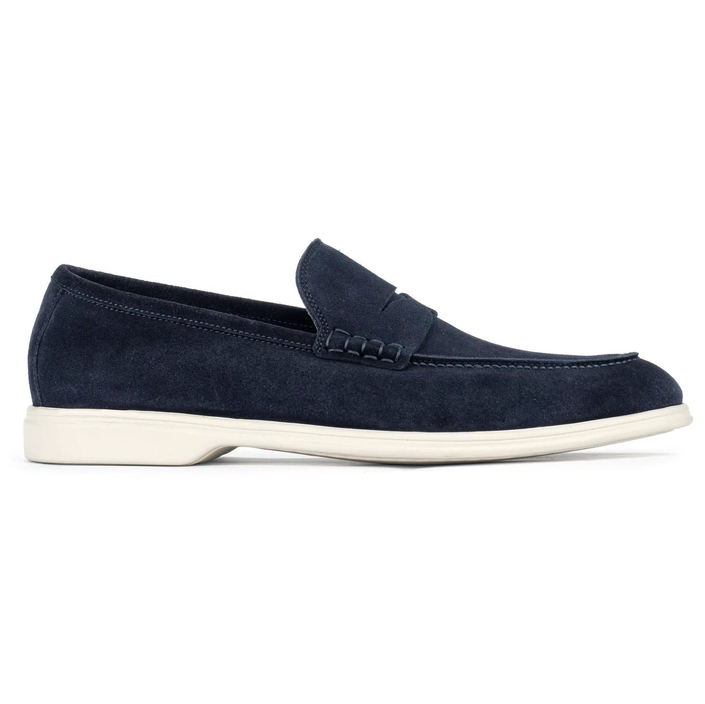 Browne Blue Suede Penny Slip-On - To Boot New York
