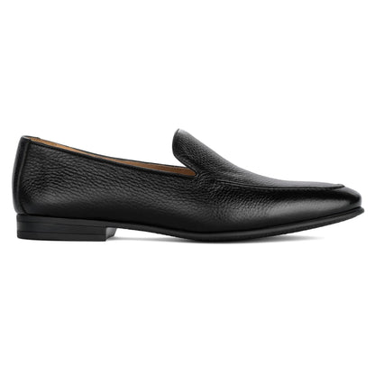 Brunswick Black Deerskin Leather Slip-On Loafer - To Boot New York
