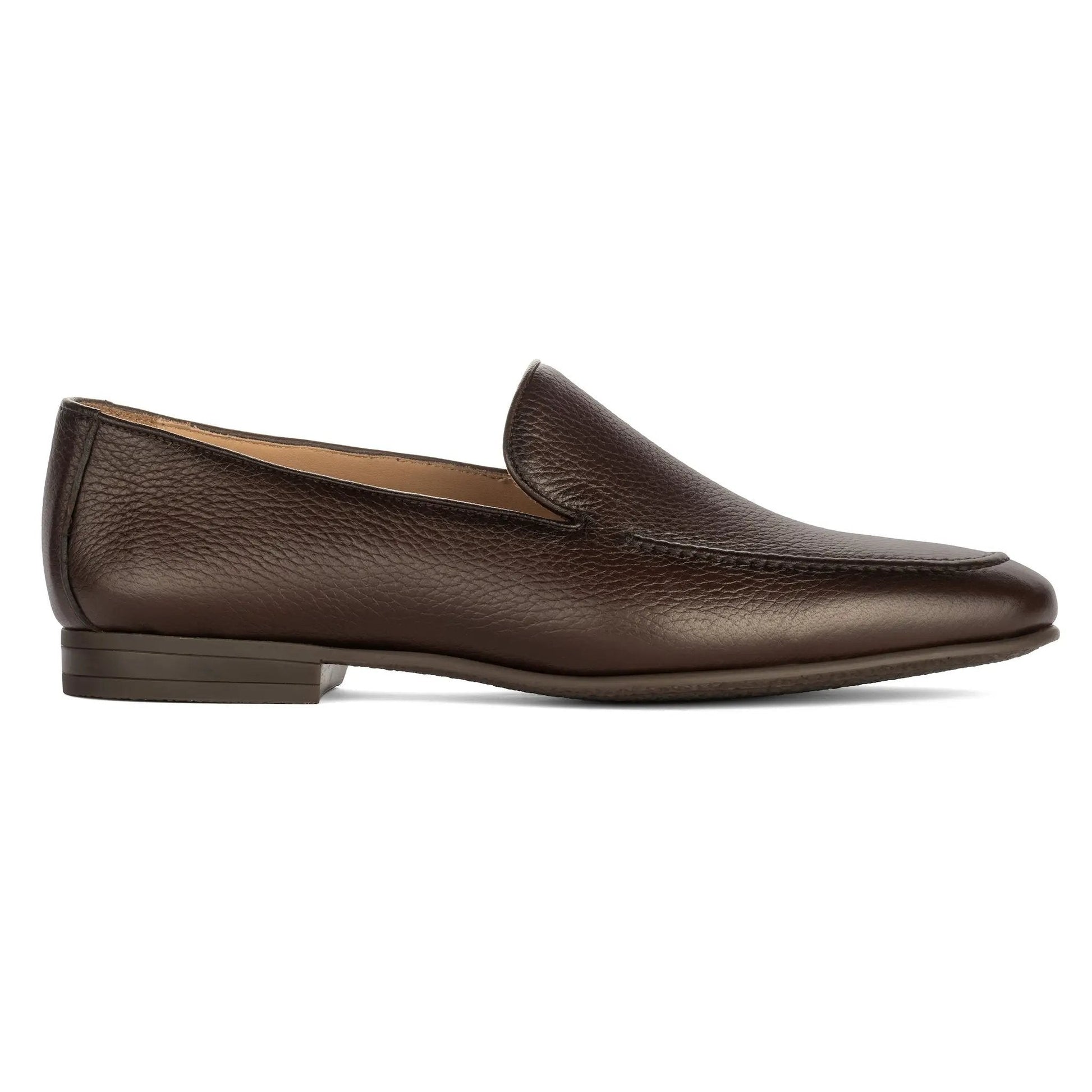 Brunswick Dark Brown Deerskin Leather Slip-On Loafer - To Boot New York