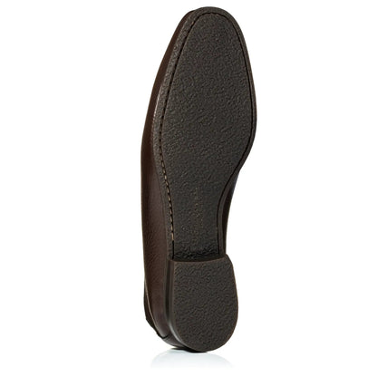 Brunswick Dark Brown Deerskin Leather Slip-On Loafer - To Boot New York